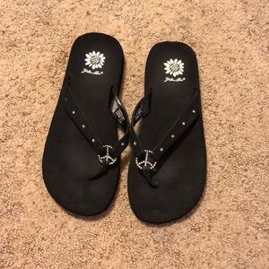 Yellow Box Flip Flops